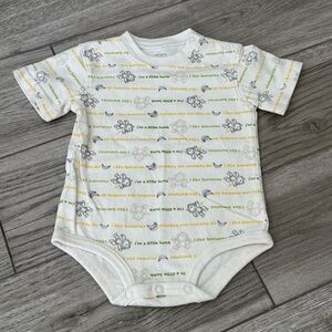Carters Monkey and Bananas Short Sleeve Onesie, Size 9month